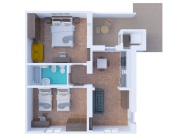 3D Floorplan Datini Apartment